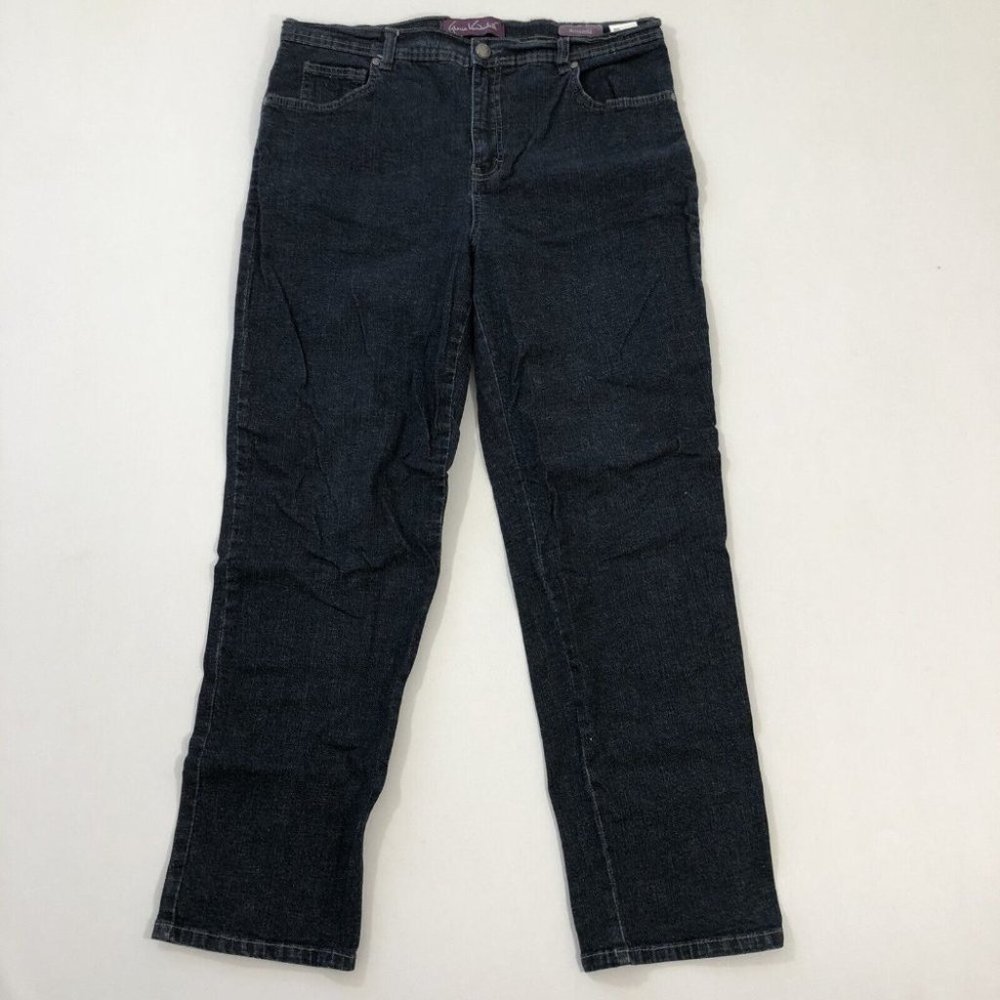 Gloria Vanderbilt Jeans Women's Blue Amanda Skinny Denim Pants Size 16 Short